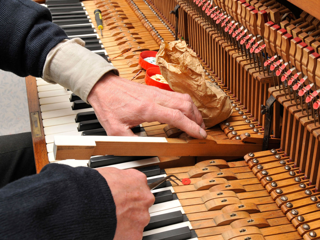 Регулировка пианино, рояля и фортепиано в Москве